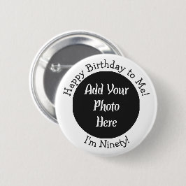 90th Birthday Foto Button toevoegen