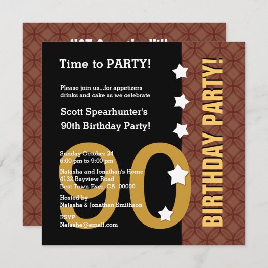 90th Birthday Funny NOT Over the Hill Z90C Kaart (Voorkant / Achterkant)