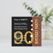 90th Birthday Funny NOT Over the Hill Z90C Kaart (Staand voorkant)