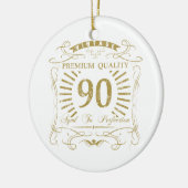 90th Birthday Gag Gift Keramisch Ornament (Links)