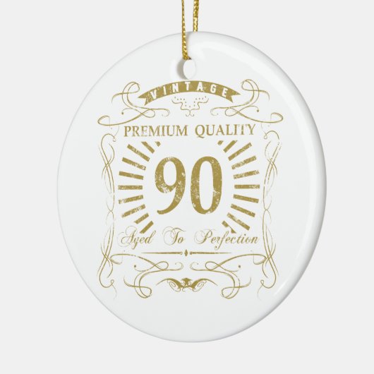 90th Birthday Gag Gift Keramisch Ornament (Links)