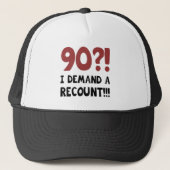 90th Birthday Gag Gift Trucker Pet (Voorkant)