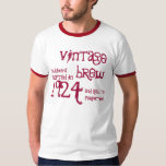 90th Birthday Gift 1924  Brew Name Ringer T-shirt<br><div class="desc">Op zoek naar een uniek cadeau voor 90ste verjaardag?  Hier is een leuk verjaardagscadeau shirt!  Vintage Brew,  die in 1924 werd gefabriceerd en tot perfectie verouderd was. 

 

  Klik op de link om meer t-shirts,  mokken,  magneten en nog veel meer te zien!</div>