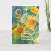 90th Birthday Greeting Card Kaart (Voorkant)