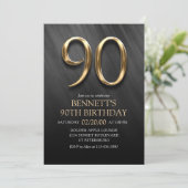 90th Birthday Invitation Kaart (Staand voorkant)
