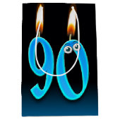 90th Birthday Kandles Medium Gift Bag Medium Cadeauzakje (Voorkant)