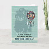 90th Birthday Native American Beer Dreamweaver Kaart (Voorkant)