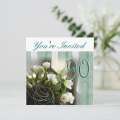 90th Birthday Party Invitation - Calla lilies Kaart (Staand voorkant)