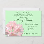 90th Birthday Party Invitation - Rhododendron Kaart (Achterkant)