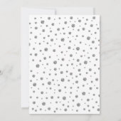 90th Birthday Party Invitation - Silver White Kaart (Achterkant)