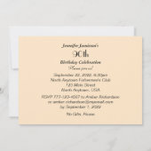 90th Birthday Party Invitation  Switchboard Kaart (Achterkant)