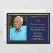 90th Birthday Party Invitations - voeg uw foto toe Kaart (Voorkant)