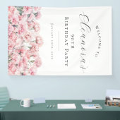 90th Birthday Party January Birth Flower Welcome Spandoek (Beurs)