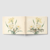 90th Birthday Party Narcissus Custom Guest Book Gastenboek (Volledig)