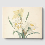 90th Birthday Party Narcissus Custom Guest Book Gastenboek (Achterkant)