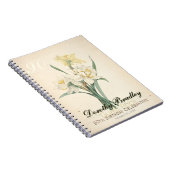90th Birthday Party Narcissus Custom Guest Book Notitieboek (Rechterzijde)