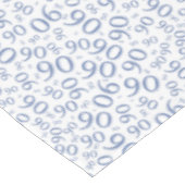 90th Birthday Party Number Pattern Blue and White Tafelkleed (Gekanteld)