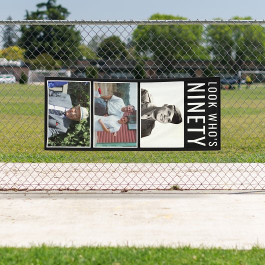 90th Birthday Photo Banner (Insitu)