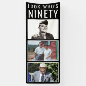 90th Birthday Photo Banner (Verticaal)