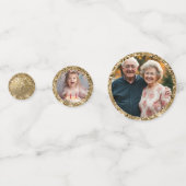 90th birthday Photos Gold Confetti (Achterkanten)