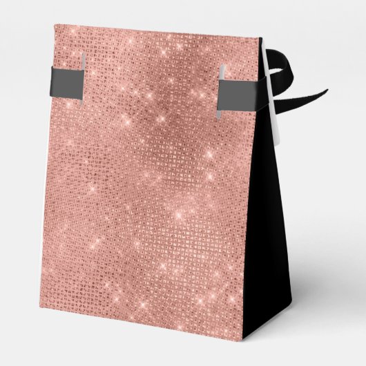 90th Birthday Rose Gold Thank You Favor Box Bedankdoosjes (Achterkant)