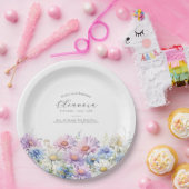 90th Birthday September Birth Flower Papieren Bordje (Feest)