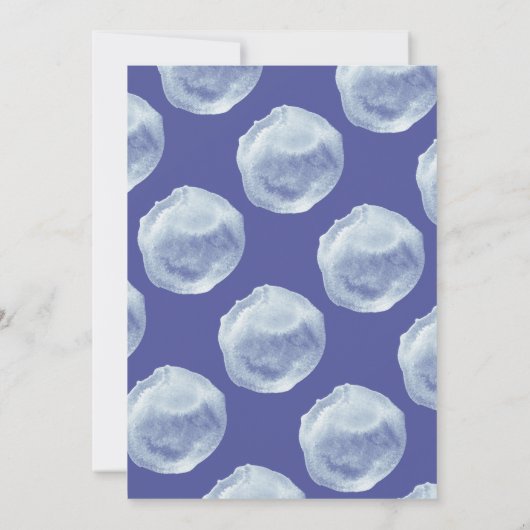 90th Indigo Blue Bubble Birthday Party Photo Kaart (Achterkant)