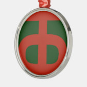 90th Infantry Division Metalen Ornament (Links)