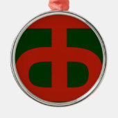 90th Infantry Division Metalen Ornament (Voorkant)