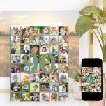 90th of Any Age Photo Collage Big Birthday Kaart<br><div class="desc">Fotosjabloon met grote verjaardagskaart die u kunt aanpassen voor elke leeftijd en maximaal 40 verschillende foto's toevoegen. De steekproef is voor een 90e Geboortedag die u kunt uitgeven en u kunt het bericht binnen ook personaliseren en het jaar op de rug registreren. Het fotomalplaatje is klaar voor u om uw...</div>