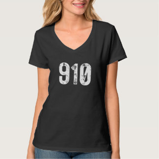 910 Area Code Fayetteville NC Mobile Telephone Are T-shirt