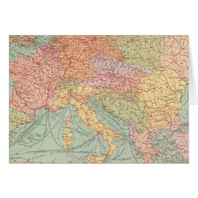 910 Lijnen van communicatie, Midden-Europa (Voorkant Horizontaal)