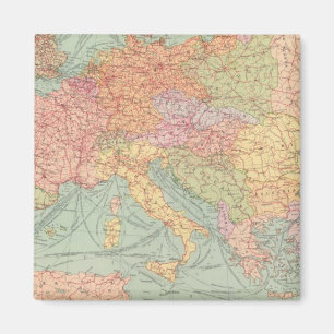 910 Lijnen van communicatie, Midden-Europa Magneet