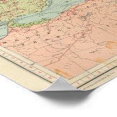 910 Lijnen van communicatie, Midden-Europa Poster (Hoek)