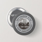 911 10 jaar Jubileum Ronde Button 5,7 Cm (Voorkant /achterkant)