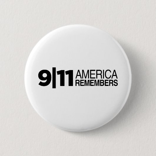 911 Amerika Ronde Button 5,7 Cm (Voorkant)