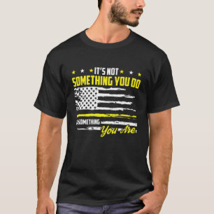911 Amerikaanse vlagverzender (USA) Thin Gold Line T-shirt
