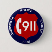 911 Button brandbestrijding politie (Voorkant)