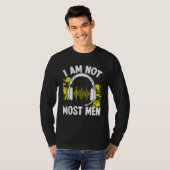 911 Dispatch Operator I am not most Men Thin Gold  T-shirt (Voorkant volledig)