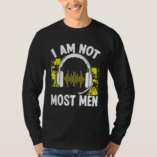 911 Dispatch Operator I am not most Men Thin Gold  T-shirt (Voorkant)