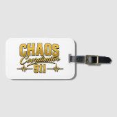 911 Dispatcher Bagage Label | Chaos Coördinator (Voorkant (horizontaal))