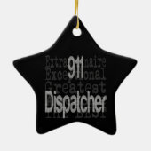 911 Dispatcher Extraordinaire Keramisch Ornament (Achterkant)