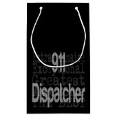 911 Dispatcher Extraordinaire Kleine Geschenktas Klein Cadeauzakje (Achterkant)