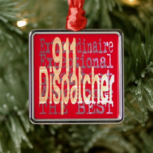 911 Dispatcher Extraordinaire Metalen Ornament (Boom)