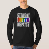 911 Dispatcher  Gay Pride LGBTQIA Thin Gold Line T-shirt (Voorkant)