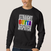 911 Dispatcher  Gay Pride LGBTQIA Thin Gold Line Trui (Voorkant)