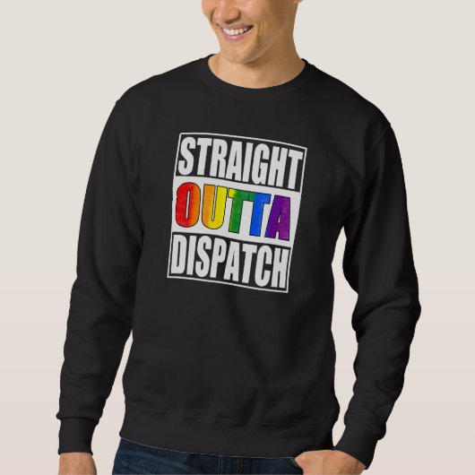 911 Dispatcher  Gay Pride LGBTQIA Thin Gold Line Trui (Voorkant)