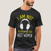 911 Dispatcher I am not most Women Gold Line Opera T-shirt (Voorkant)