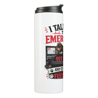 911 Dispatcher Kat Liefhebber Tumbler Thermosbeker