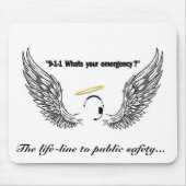 911 Dispatcher mousepad Muismat (Voorkant)